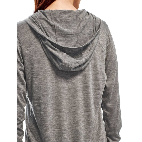 *Flaw Icebreaker Cool Lite Merino Wool Sphere Long Sleeve Hoodie Women's Large - Picture 5 of 13